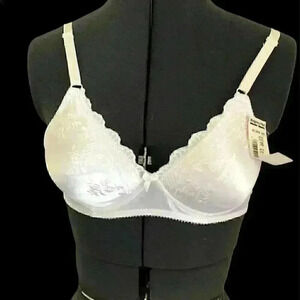 VTG Best Form for Montgomery Ward Deadstock White Padded No-Wire Bra Labeled 34B